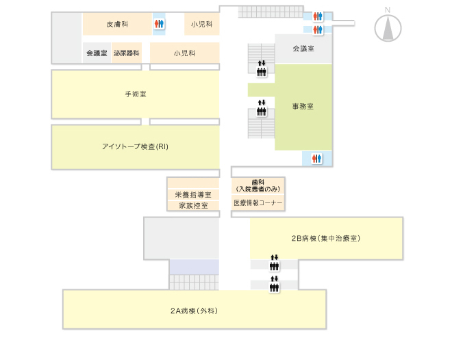 外来２階（管理診療棟）